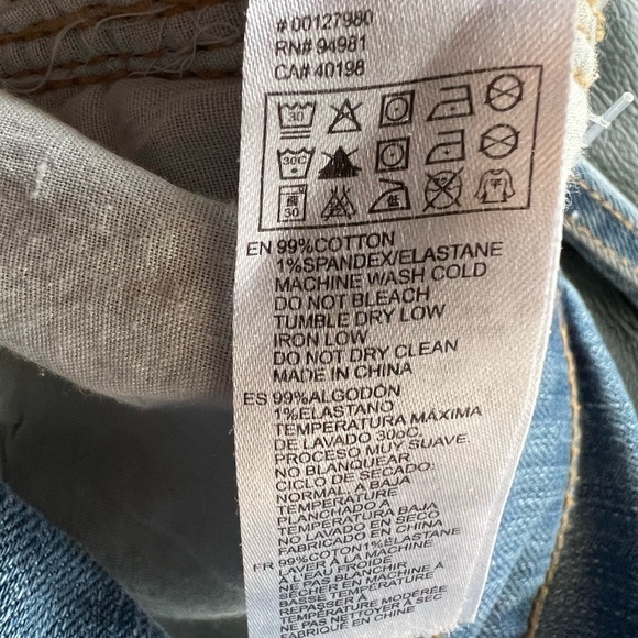 Life in progress denim jeans overalls jumper sz 25 small - Picture 9 of 10